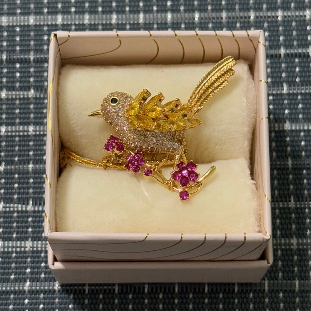 NEW | EYE CANDY | Birdie 18K Gold Plated Cubic Zirconia Adjustable Ring